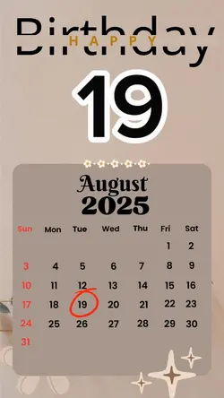 birthday 19 August
