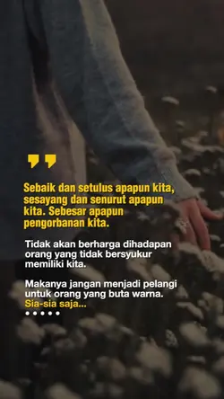 Sebaik dan setulus
