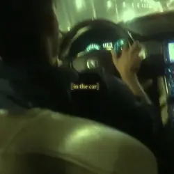 In the car