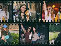 retro film rolling
