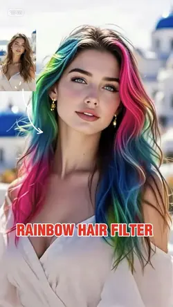 RAINBOW HAIR FILTER 