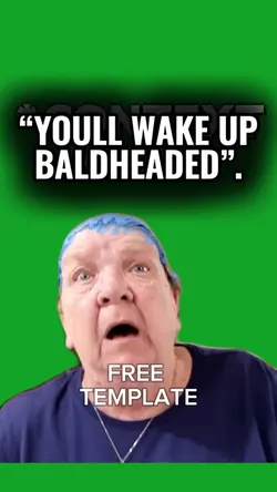“WAKE UP BALD.” 