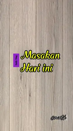 Masakan Hari Ini 