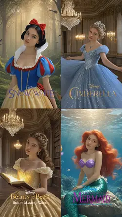 4 different princess