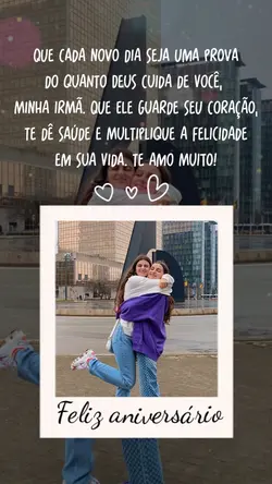 Aniversário irmã 