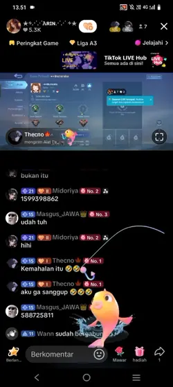 Template gift tiktok