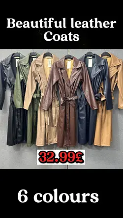 Leather coat 