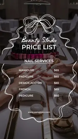 beauty pricelist 