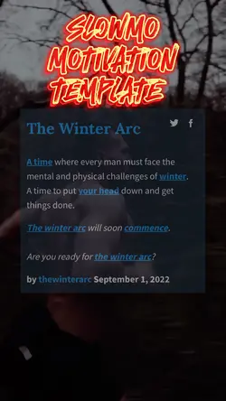Winter Arc 🔥