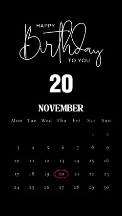 birthday 20 November