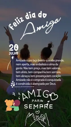 Feliz dia do amigo