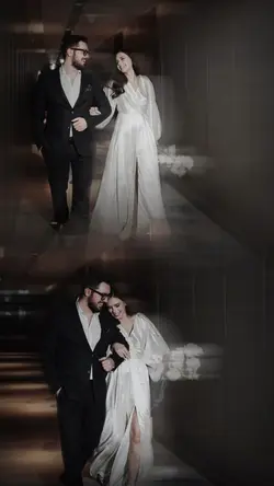Wedding party blur