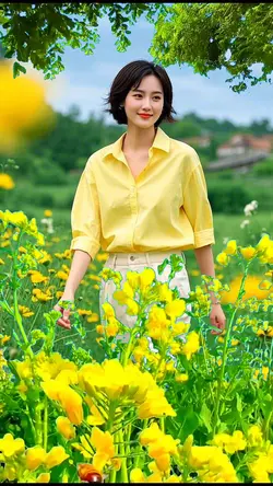 In the flowers