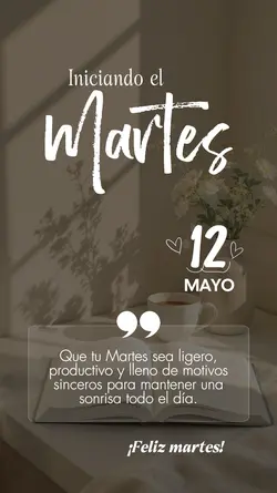 Martes, 12 de Mayo
