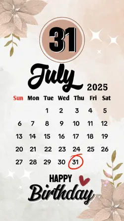 birthday 31 july
