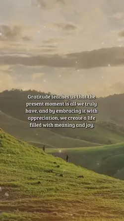 Gratitude teaches us
