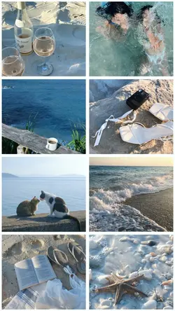 beach collage