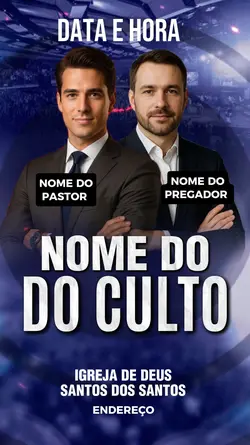 cartaz de culto 