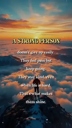 A STRONG PERSON 