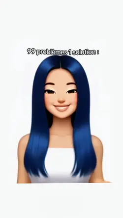 blue hair