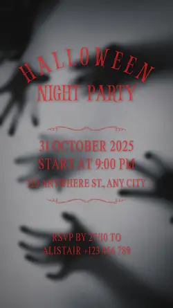 halloween invitation
