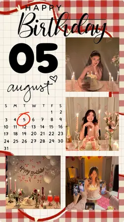 BIRTHDAY 5 AUGUST