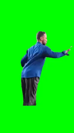 blue shit guy