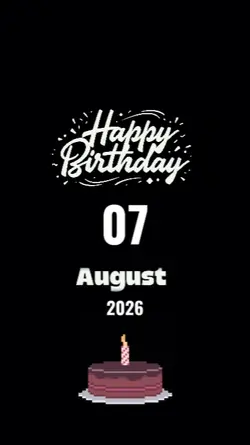 hbd 07 August 