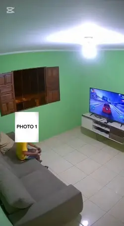 kid destroying tv