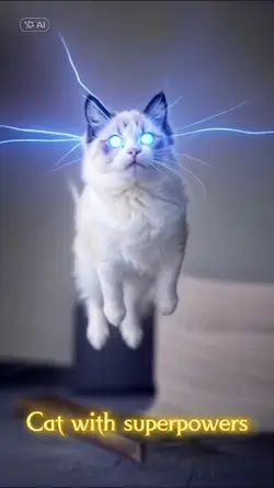 Cat with superpowers