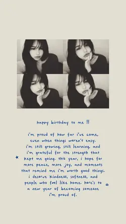 happy birthday to me