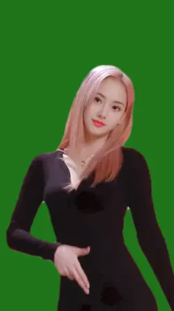 Girl in Black Greens