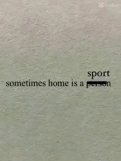 home is a sport 