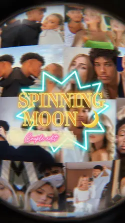 Spinning moon