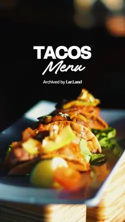 Tacos Menu