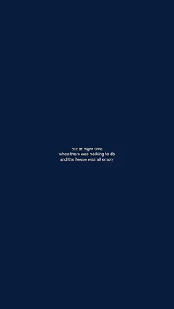 but at night time