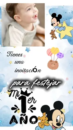 1er cumple invitació
