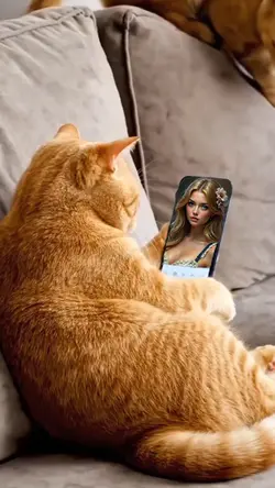 flirtatious cat