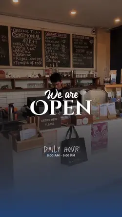 we are open