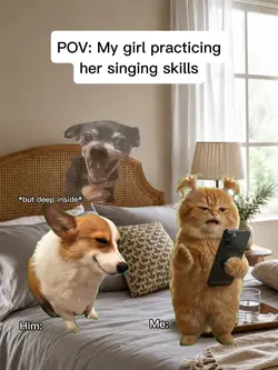 Laughing cat