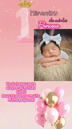 1 mêsversàrio menina