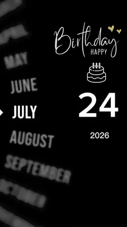 Birthday 24 July
