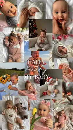 Birthday baby photo