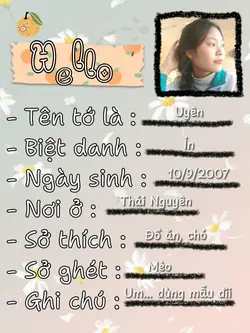 GIỚI THIỆU BẢN THÂN