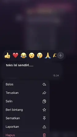 teks isi sendiri