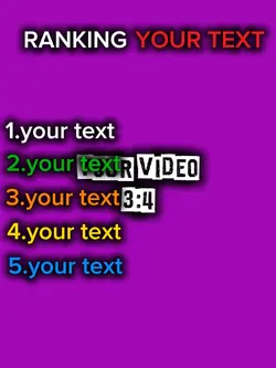 RANKING TEMPLATE