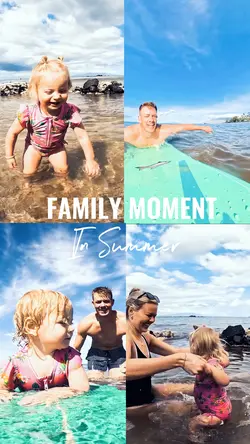 Family moment summer