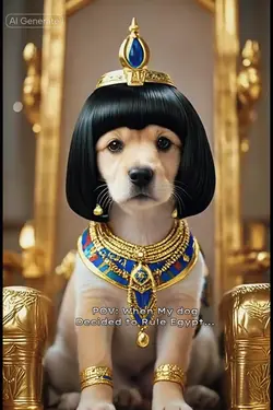Dog Cleopatra 