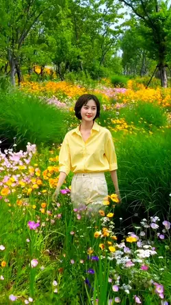 In the flowers