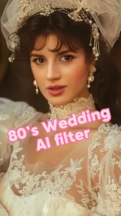 80’s wedding AI